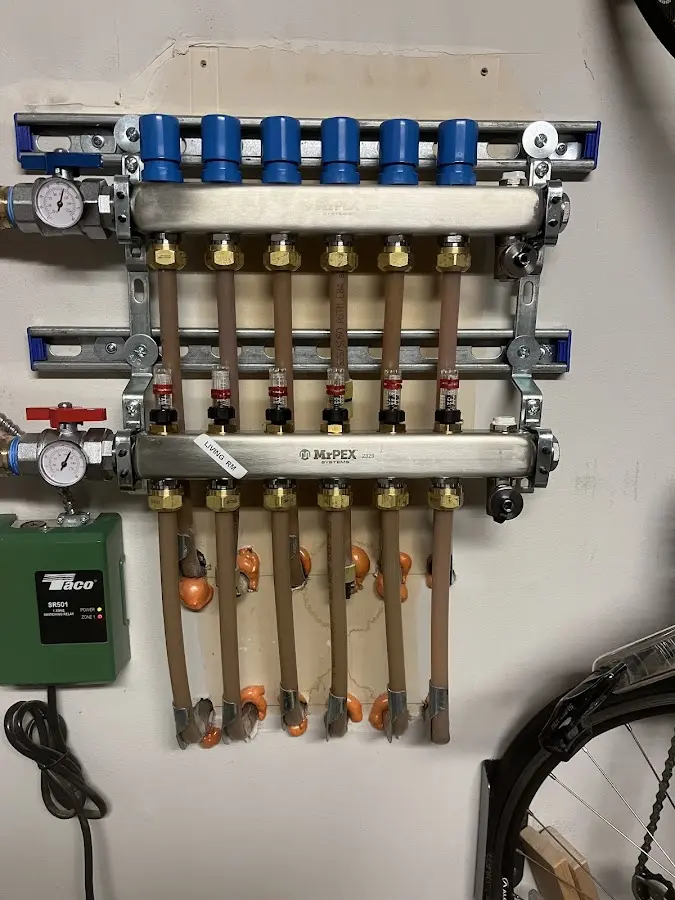 Plumber performing Leak Detection at a residential property in Connoquenessing